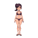 mature girl in bikini