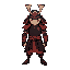 samurai with red katata
