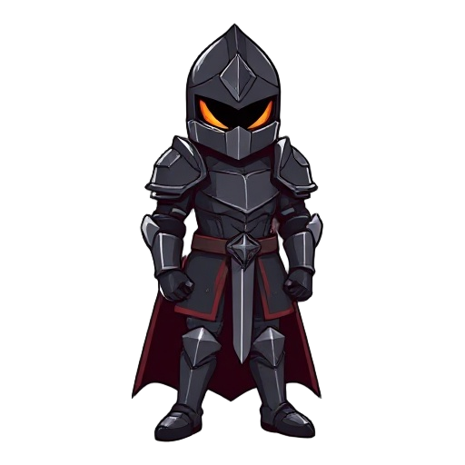 knight in black armor