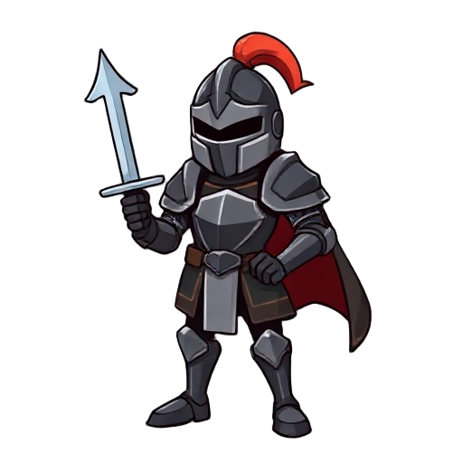 knight in black armor