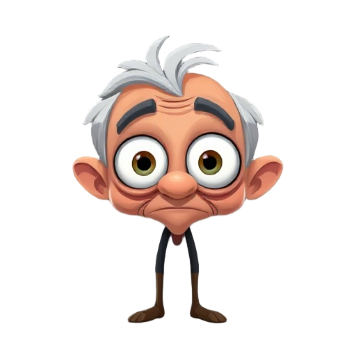 oldman with big eyes