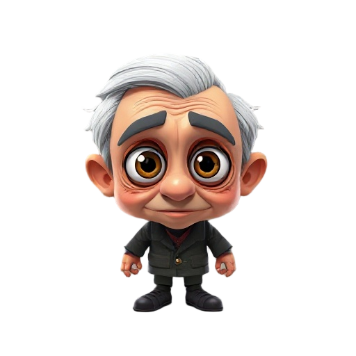 oldman with big eyes