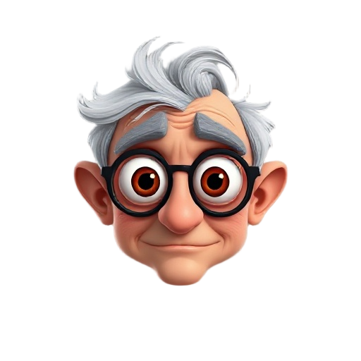 oldman with big eyes