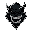 the monster face image with big teeths, black color, hight quality, cyberpunk
