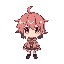 a cute anime character's head
