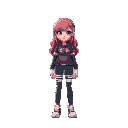 games, pixel girls, sequence graphics, mobile, casual, cyber