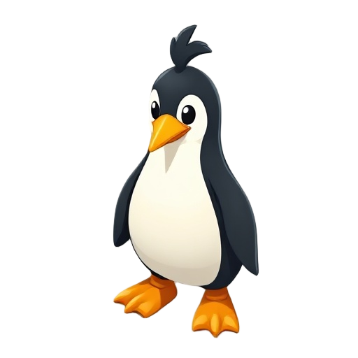 mascote linux com cachimbo na boca