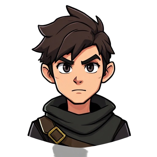 a rogue or thief in the style of octopath traveler 2