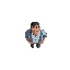top down view of male person