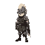 um cavaleiro para um rpg com a cabeça maior que o corpo