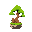 bonsai tree with a small house in the bottom left corner of it, small image, icon size