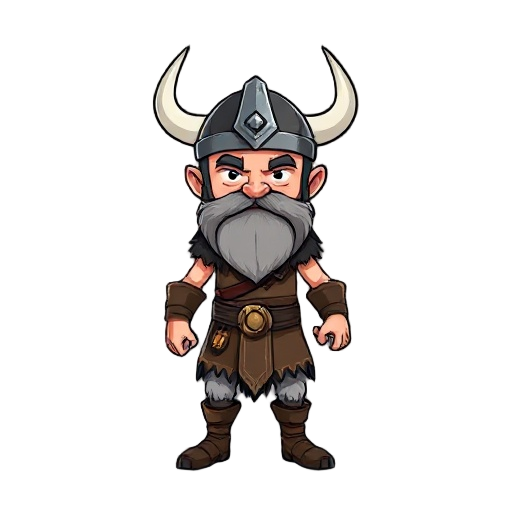 viking, frontal, full body, sin casco