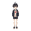 a quiet high school student from japan