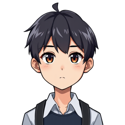a quiet high school student from japan