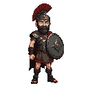 ancient roman warrior, strong contrast, dominions 6