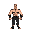 male adventurer big muscles black outline