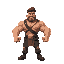 male adventurer big muscles