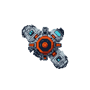 top-down view spaceship for bullet hell game