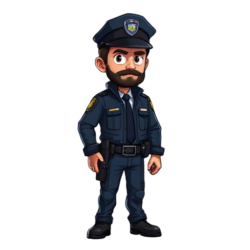 police character with john wick side scroll 