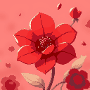 red flower