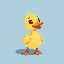make a cute picture of a duckling