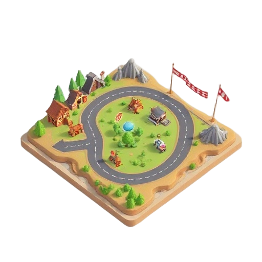 animal racing map 2d