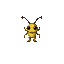 a small platformer character that is inspired by bugs incased in amber