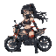anime ninja girl  with bike shorts