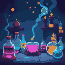 i would like you to generate for me a professional looking banner image. this image must  follow the themes of alchemy, elixir, and labs as my company is called elyxr labs