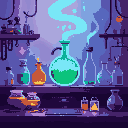 i would like you to generate for me a professional looking banner image. this image must  follow the themes of alchemy, elixir, and labs as my company is called elyxr labs