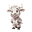 a cow in pyjamas