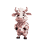 a cow in pyjamas