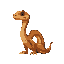 brown snake sideways view, realistic looking