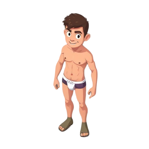 project zomboid style character. just underwear 