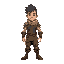 young man, warrior, roguelike