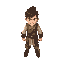 young man, warrior, roguelike, 32 bit, top down, 2d, 