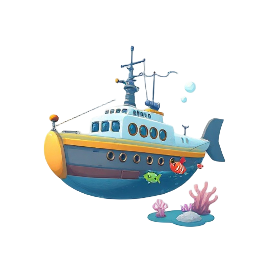 cenário submarino com um navio afundado de fundo com água e coisas marítimas de fundo