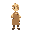 harvest moon, blonde male, beige shirt, tan apron 