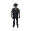 a cop in a zombie apocalypse 