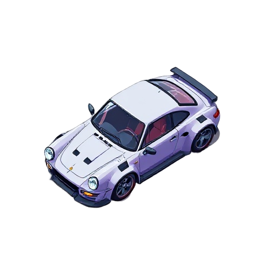 car cyberpunkk top-down 