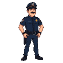 miami pd cop full body