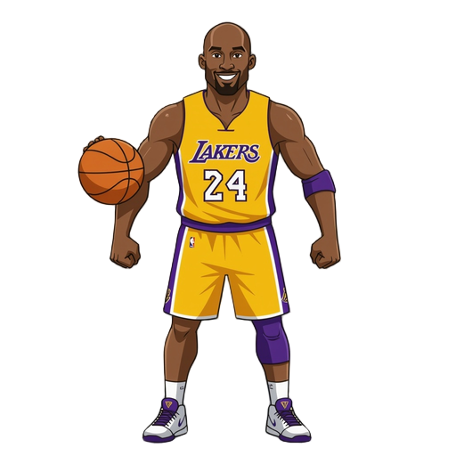 kobe bryant in triple threat pose