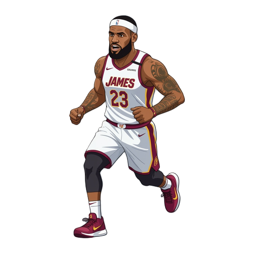 lebron james running 