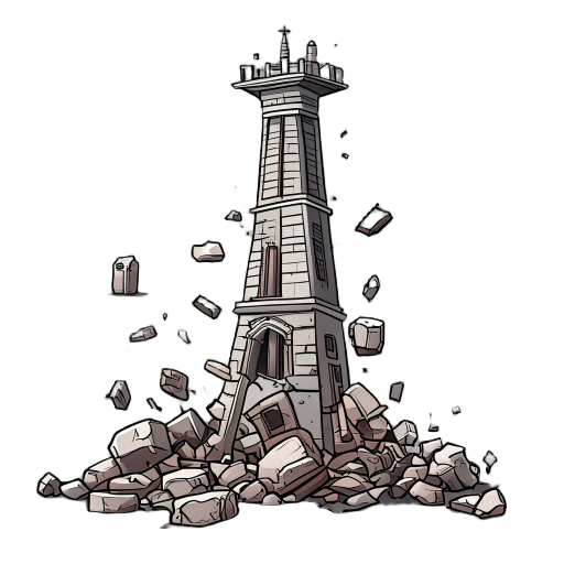 babylon tower fallen png 