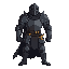 black knight facing the camera