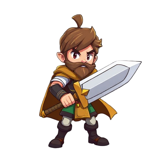 hero with large sword
