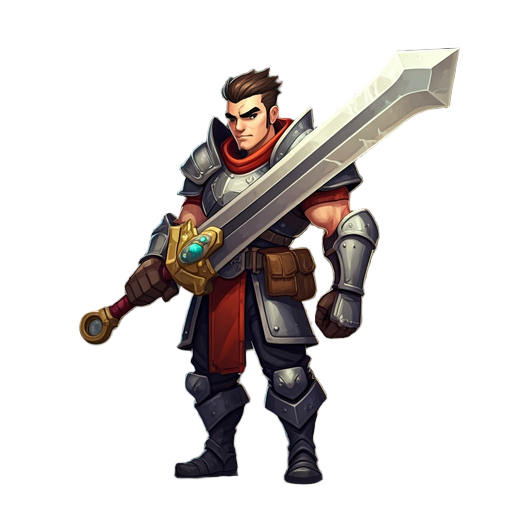 hero with large sword