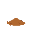 small lumps of dirt