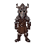 sprite de un gurrero medieval con almadura de placas goticas