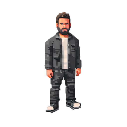 trevor williams, realistic proportion, 8 bits